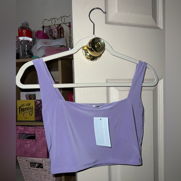 Lilac Crop Tank Top NWT - Picture 1 of 6
